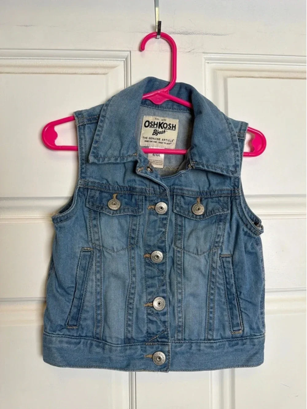 Girls Denim Snap Jean Jacket 4T